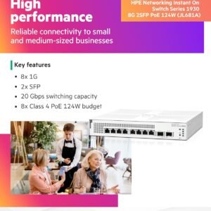 ARUBA JL681A Aruba Instant On 1930 8G Class4 PoE 2SFP 124W Switch