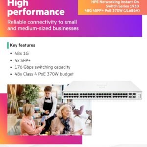 ARUBA JL686A Aruba Instant On 1930 48G Class4 PoE 4SFP/SFP+ 370W Switch