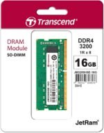 TRANSCEND JM3200HSB-16GB Transcend 16GB JM DDR4 3200 SO-DIMM 2Rx8 1Gx8 CL22 1.2V