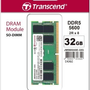TRANSCEND JM5600ASE-32G Transcend 32GB JM DDR5 5600 SO-DIMM 2Rx8 2Gx8 CL46 1.1V