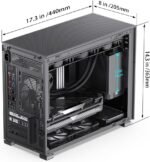 JONSBO JONSBO-D31-MESH-SC-B JONSBO D31 MESH SC Black (LCD, mATX, TypeC, no fans)