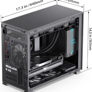 JONSBO JONSBO-D31-MESH-SC-B JONSBO D31 MESH SC Black (LCD, mATX, TypeC, no fans)