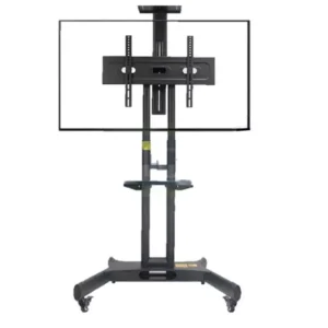 OEM KLC-151 TV Mobile Cart height adjustable for Displays up to 65″