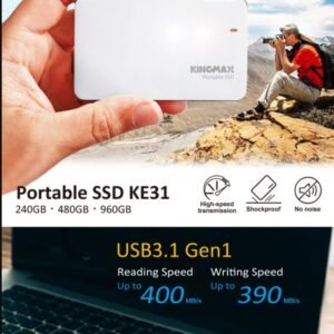 KINGMAX KM480GKE31WE KINGMAX KE-31 480GB Portable Solid State Drive USB3