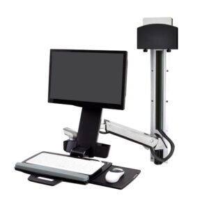 Ergotron 45-273-026 StyleView Sit-Stand Combo System, Polished