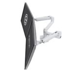 Ergotron 45-491-216 LX Dual Side-by-Side Arm, No Grommet Mount, Bright White Texture