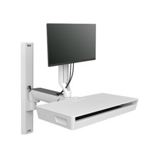 Ergotron 45-619-251 CareFit Combo System with Worksurface, Snow