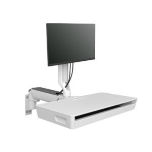 Ergotron 45-622-251 CareFit Combo Arm with Worksurface, Snow