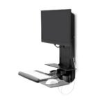 Ergotron 61-080-085 PATIENT ROOM, VL18 STS WM, ERGOTRON BLACK