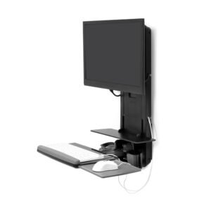 Ergotron 61-080-085 PATIENT ROOM, VL18 STS WM, ERGOTRON BLACK