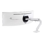 Ergotron 45-647-216 HX Desk Monitor Arm with HD Pivot, White