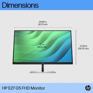 HP 6N4E2AA HP E27 G5 27" Class Full HD LCD Monitor - 16:9 - Black