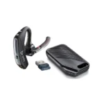 HP 7K2F3AA Hp Poly Voyager 5200 Wireless Over-the-ear, Earbud Mono Earset - Black - Google Assistant,Noise Canc