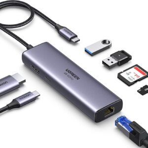 UGREEN 90568 Ugreen 7-in-1 USB-C Hub (4K@30Hz HDMI, RJ45 Ethernet)