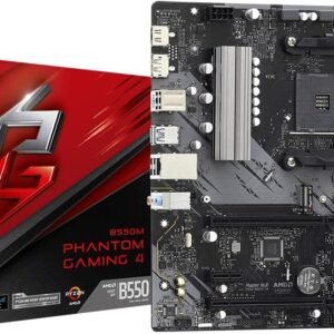 ASROCK 90-MXBE00-A0UAYZ ASRock AM4 AMD B550M SATA 6Gb/s Micro ATX AMD Motherboard Model B550M/AC