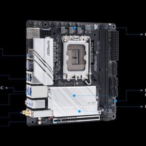 ASROCK 90-MXBHY0-A0UAYZ ASRock Z690 Mini-ITX Motherboard Compatible with Intel 12th Generation CPU (LGA1700) Z690 Mini-ITX Motherboard, Black (Z690M-ITX/AX)