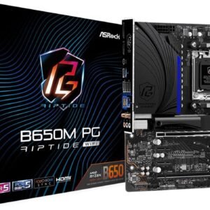 ASROCK 90-MXBKR0-A0UAYZ ASRock B650M PG RIPTIDE WIFI<br>B650, 4DDR5, 4SATA3, G