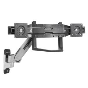 Ergotron 97-718-009 DUAL MONITOR & HANDLE KIT FOR INTERACTIVE ARM, E-COAT BLACK