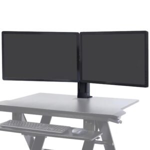 Ergotron  97-934-085 WorkFit Dual Monitor Kit, Ergotron Black