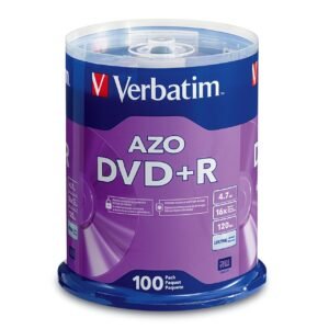 VERBATIM 95098 Verbatim  AZO DVD+R 4.7GB 16X with Branded Surface - 100pk Spindle
