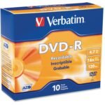 VERBATIM 95099 Verbatim DVD-R 16X 10pk SC