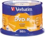 VERBATIM 95101 Verbatim 95101 50pk Dvd-R 16x 4.7gb Branded Spindle