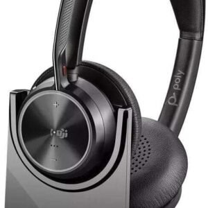 HP POLY 9T9J6AA Poly Voyager Focus 2 Wireless Noise Canceling Bluetooth Stereo Headset,