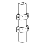 Ergotron 60-366-100 3"x3" Post ARMS Bracket, Grey