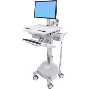 Ergotron SV42-7302-3 StyleView Motorized Cart with LCD Stand, LiFe Powered, UK