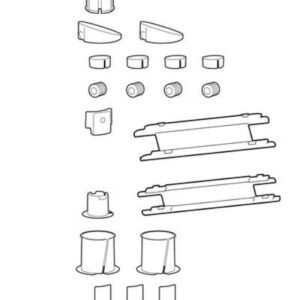 Ergotron  98-743-632 ACCESSORY, SPARE PARTS KIT, LX PRO DESK SKUS, WCB