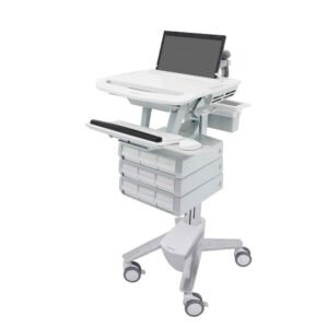 Ergotron SV43-11A0-0 StyleView Laptop Cart, Double Drawer