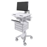 Ergotron SV43-1230-0 StyleView Cart with LCD Arm, 3 Drawers