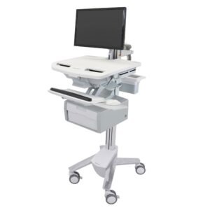 Ergotron SV43-12B0-0 StyleView Cart with LCD Arm, Tall Drawer