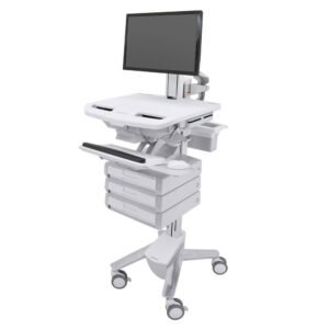 Ergotron SV43-1330-0 StyleView Cart with LCD Pivot, 3 Drawers