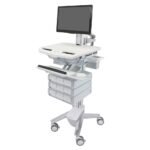 Ergotron SV43-1390-0 StyleView Cart with LCD Pivot, 9 Drawers