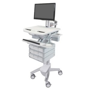Ergotron SV43-1390-0 StyleView Cart with LCD Pivot, 9 Drawers