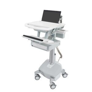 Ergotron SV44-1112-3 StyleView Laptop Cart, LiFe Powered, 1 Drawer, UK, IRL, HKG, MYS, SAU-UK