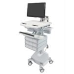 Ergotron SV44-1292-3 StyleView Cart with LCD Arm, LiFe Powered, 9 Drawers, UK, IRL, HKG, MYS, SAU-UK