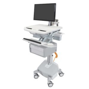 Ergotron SV44-12B2-4 StyleView Cart with LCD Arm, LiFe Powered, Tall Drawer, AUS, NZL