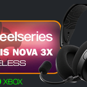 SteelSeries 61689 Arctis Nova 3X Wireless Gaming Headset for Xbox (Black)