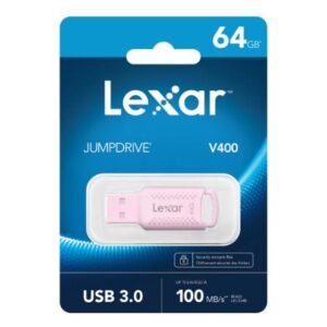 LEXAR LJDV400064G-BNPNG Lexar JumpDrive V400 USB 3.0 Flash Drive - 64GB (PINK)