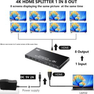 OEM LMSP074K2K 8-PORT HDMI SPLITTER
