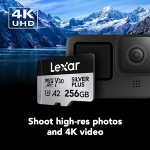 LEXAR LEXAR-LMSSIPL256G-BN Lexar 256GB Professional SILVER PLUS microSDXC™ UHS-I Card