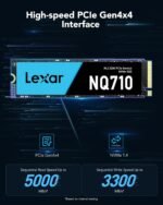 LEXAR LNQ710X001T-RNNNG LEXAR NQ710 1TB Gen4 NVME SSD (5000MB/s)