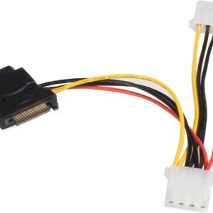 STARTECH LP4SATAFM2L Startech LP4 to SATA 15 Pin Power Adapter F/M with 2 LP4