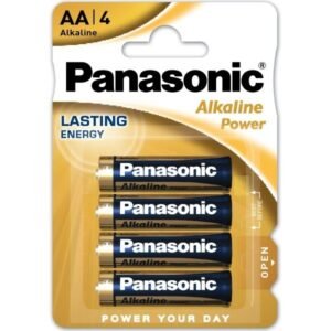 PANASONIC LR6APB/4BP Panasonic Alkaline Power AA Batteries 4-Pack LR6APB/4BP