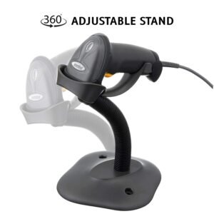 OEM LS2208-SR20007R-UR LS2208 Black WITH STAND USB includes:  LS2208-SR20007R SCANNER, CBA-U01-S07ZAR USB CABLE, 20-61019-0