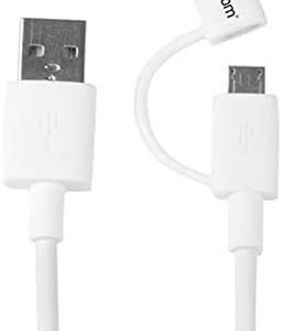 STARTECH LTUB1MWH Startech 1m Lightning or Micro USB to USB Cable - White