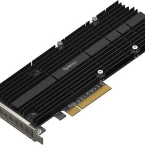 SYNOLOGY M2D20 ADAPTER CARD Synology PCIe 3.0 x8 adapter card to support both 2280 / 22110 M.2 NVMe SSD. See Applied models