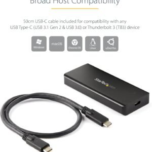 STARTECH M2E1BRU31C Startech USB 3.1 Gen 2 Type C IP67 Rugged NVMe Enclosure